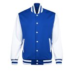 High-Quality Varsity Jacket with Sleek Leather