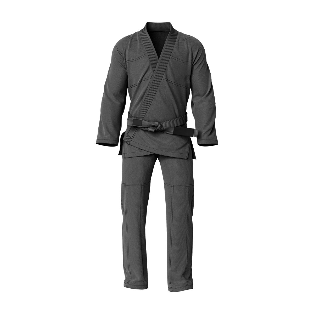 brazilian-jiu-jitsu-gi-kimono-dark-gray.jpg Durable Custom BJJ Gi | Wholesale Team Uniforms - Image 1